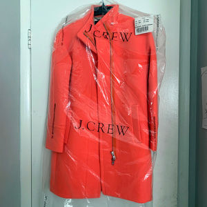 NWT J. Crew Orange Cocoon Coat (2015)